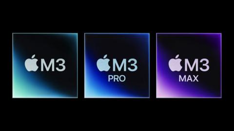 من iPhoneIslam.com، ثلاثة شعارات لشركة Apple على خلفية سوداء، تمثل أجهزة Apple السريعة المخيفة.