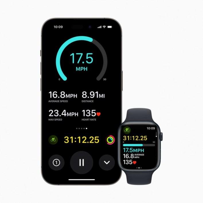 ميزات ركوب الدراجات في watchOS 10