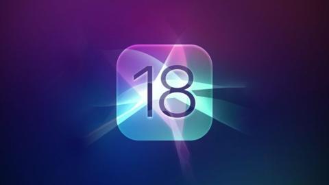من iPhoneIslam.com، خلفية مجردة مع أيقونة تطبيق متوهجة تظهر الرقم 18، وتمزج بين درجات اللون الأرجواني والأزرق والوردي مع توهجات ضوئية خلال الأسبوع من 12 إلى 18 أبريل 2023.
