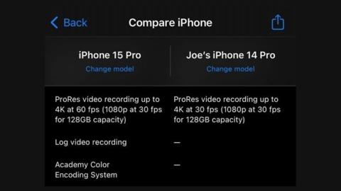 من iPhoneIslam.com، مقارنة بين ايفون 15 برو.