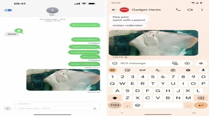 إجراء محادثات شبيهة بـ Imessage مع مستخدمي